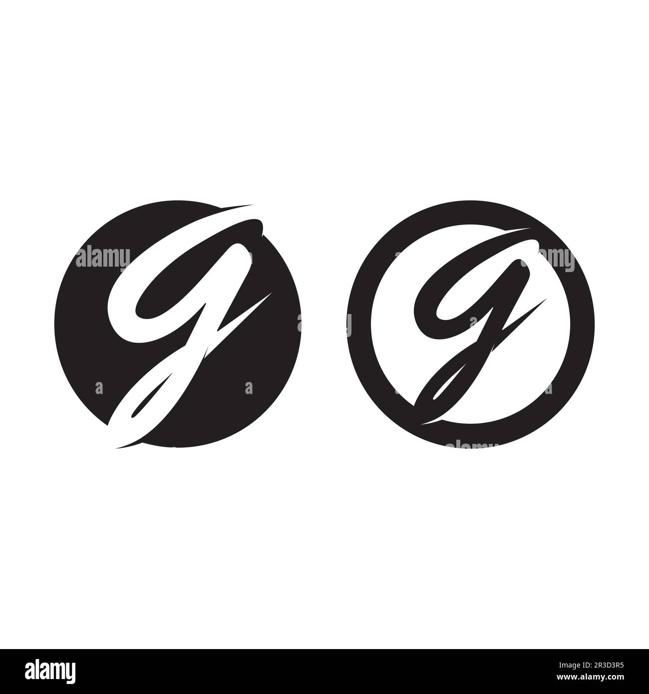 G Schreiben vector illustration symbol Logo Template Design Stock Vektor