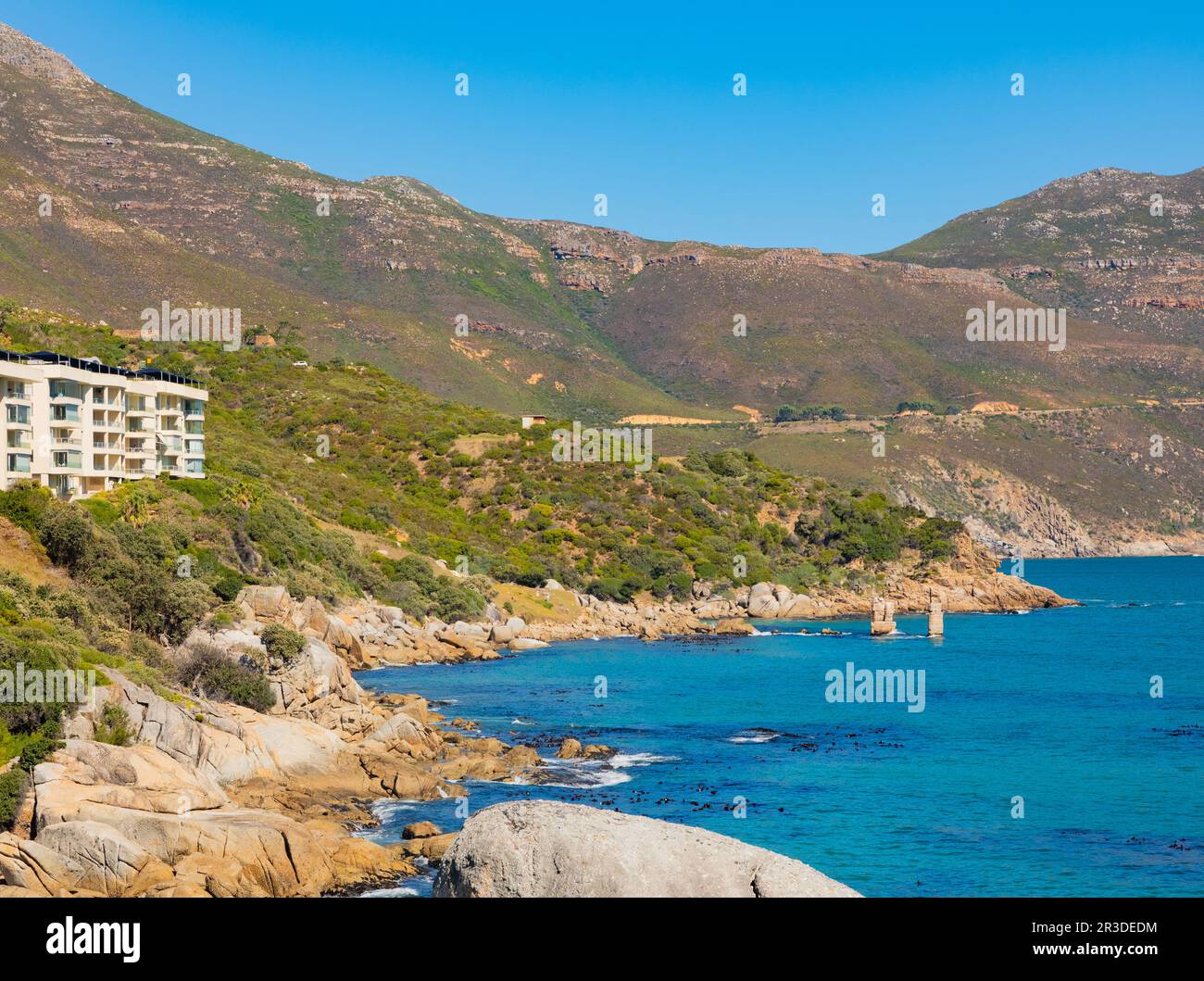 Küstenlinie der Chapman's Peak Road in Kapstadt Stockfoto