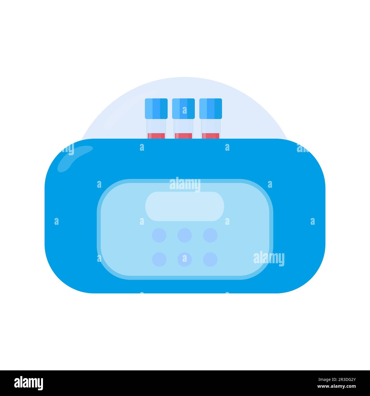 Zentrifuge Labor Trennausrüstung Kit medizinische Illustration Stock Vektor