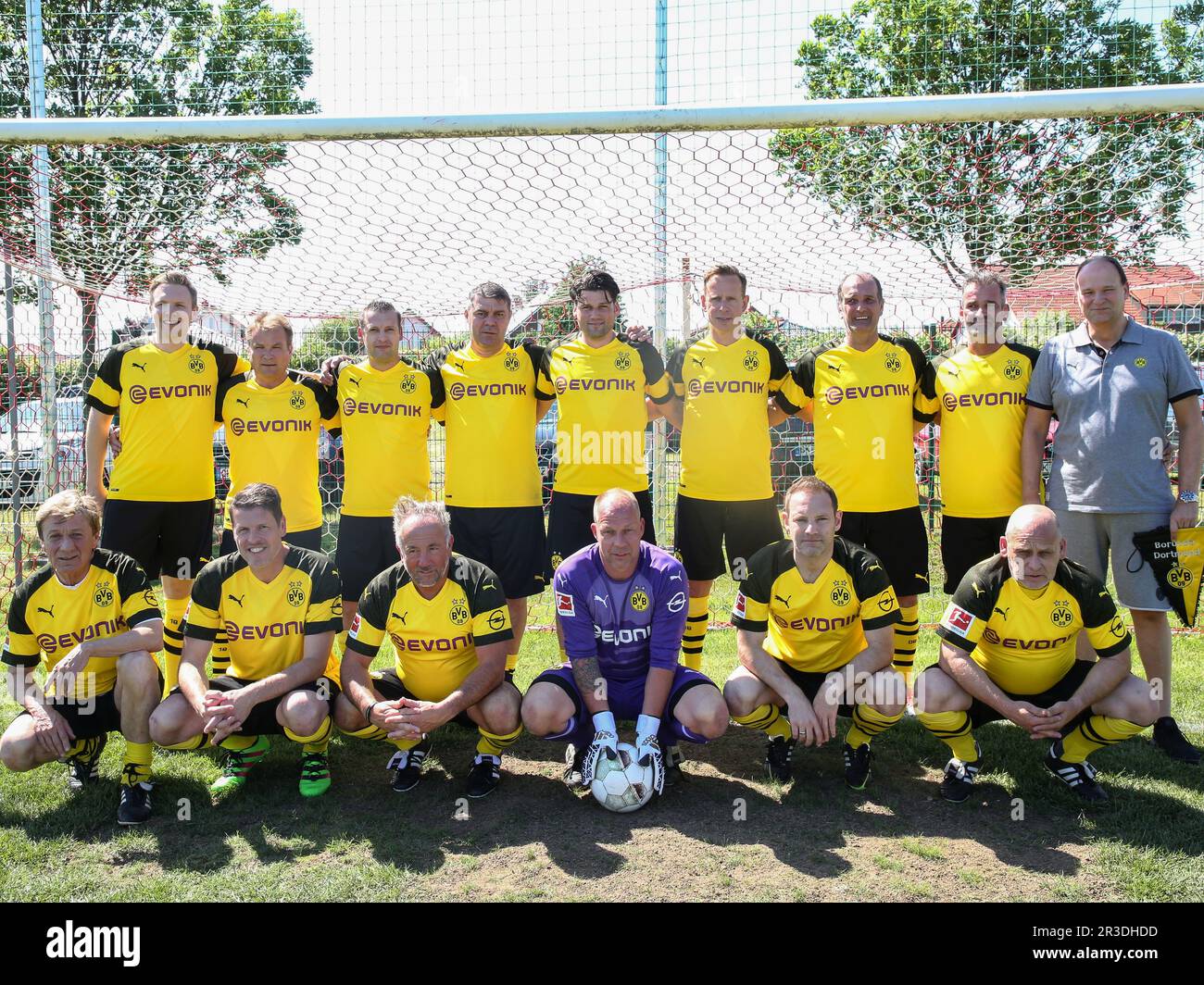 Teambild vor dem Spiel Traditionsmannschaft BVB Borussia Dortmund auf 01.06.2019 Stockfoto