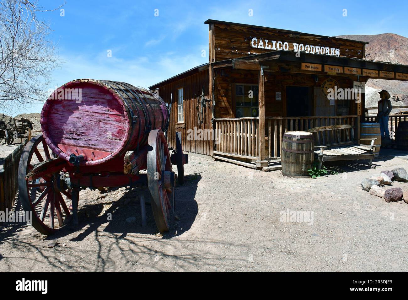 Calico, Geisterstadt und ehemalige Bergbaustadt, San Bernardino County, Kalifornien, USA, Nordamerika, Historisches Wahrzeichen Von Kalifornien Stockfoto