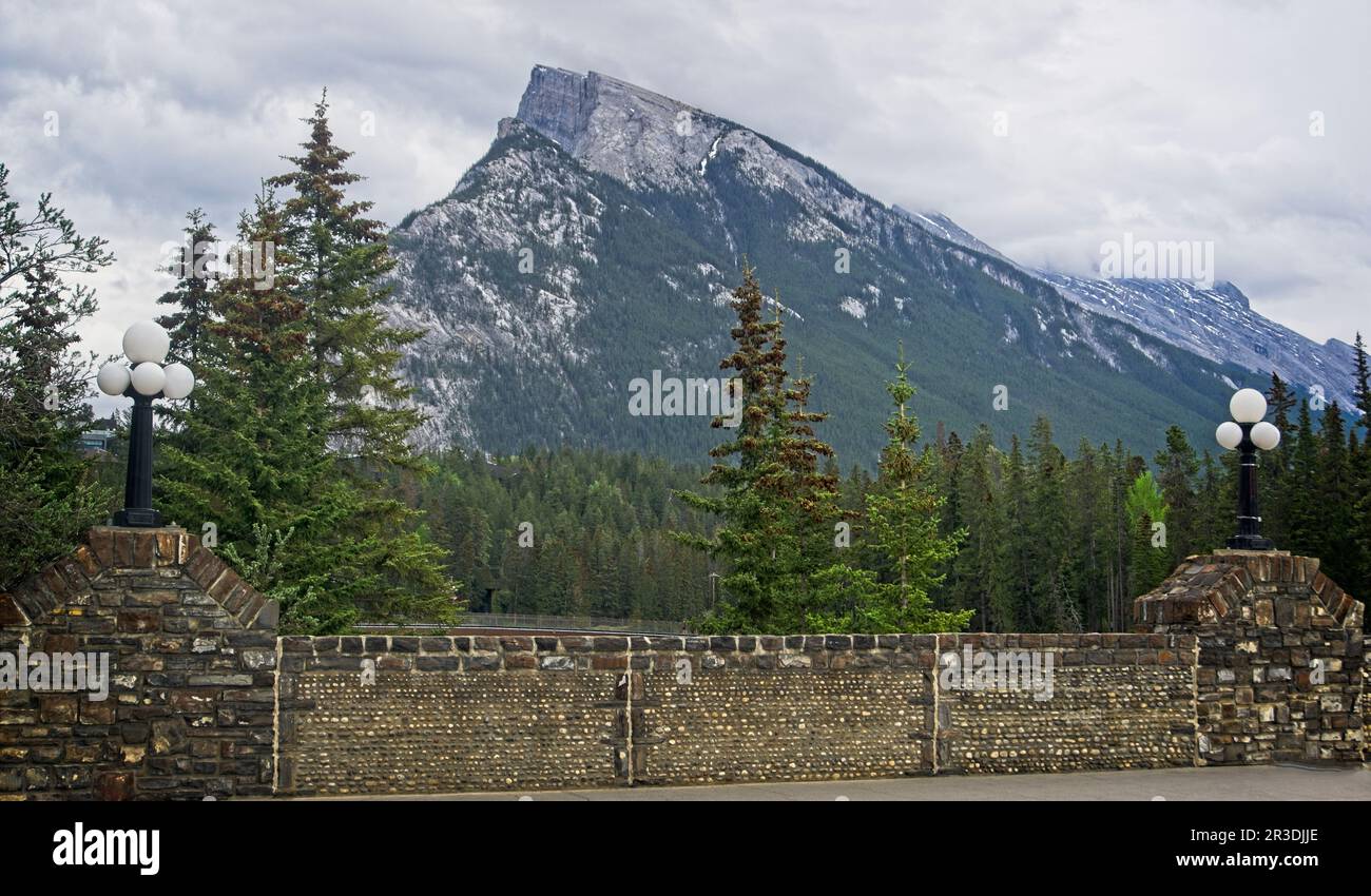 Mount Rundle Banff Alberta Stockfoto