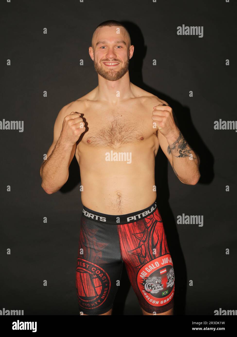 Deutscher MMA-Weltergewichtskämpfer Niklas Stolze aus dem La Onda Fight Club Magdeburg Stockfoto