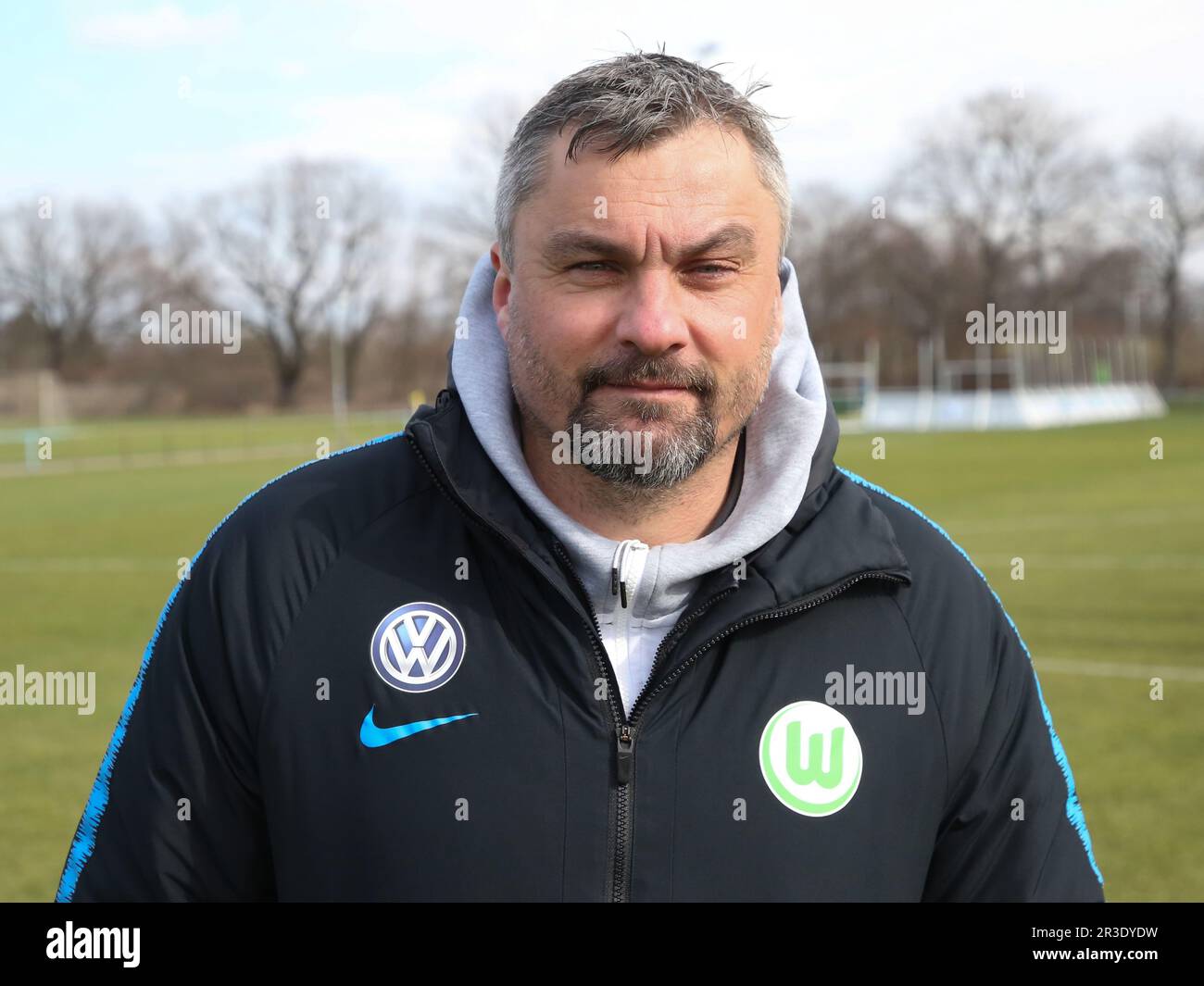 Cheftrainer Thomas Reis VfL Wolfsburg U19 A-Junioren Bundesliga Nord/Nordosten Staffel 2018-19 Stockfoto