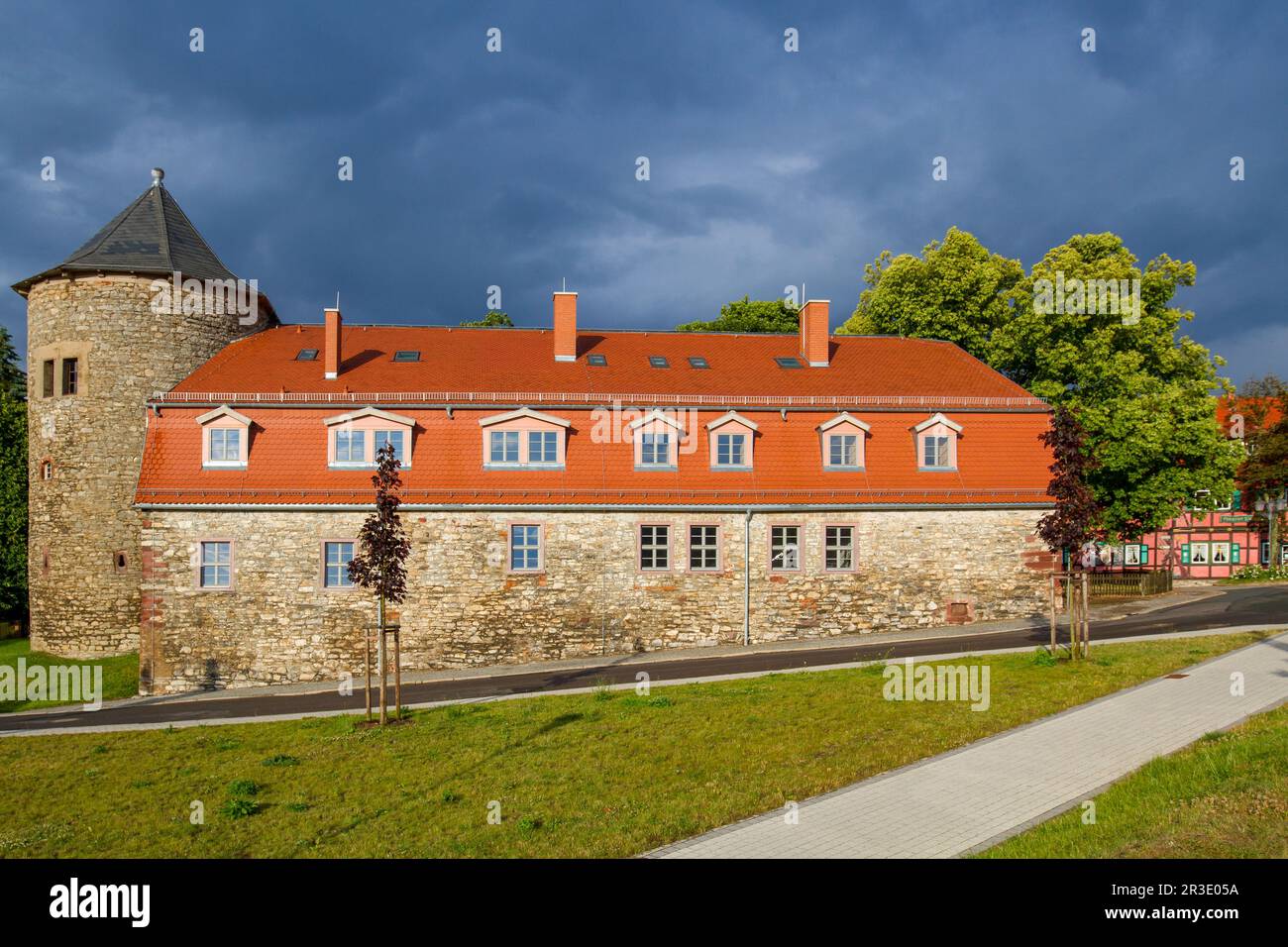 Harzgerode Schloss Harz Stockfoto