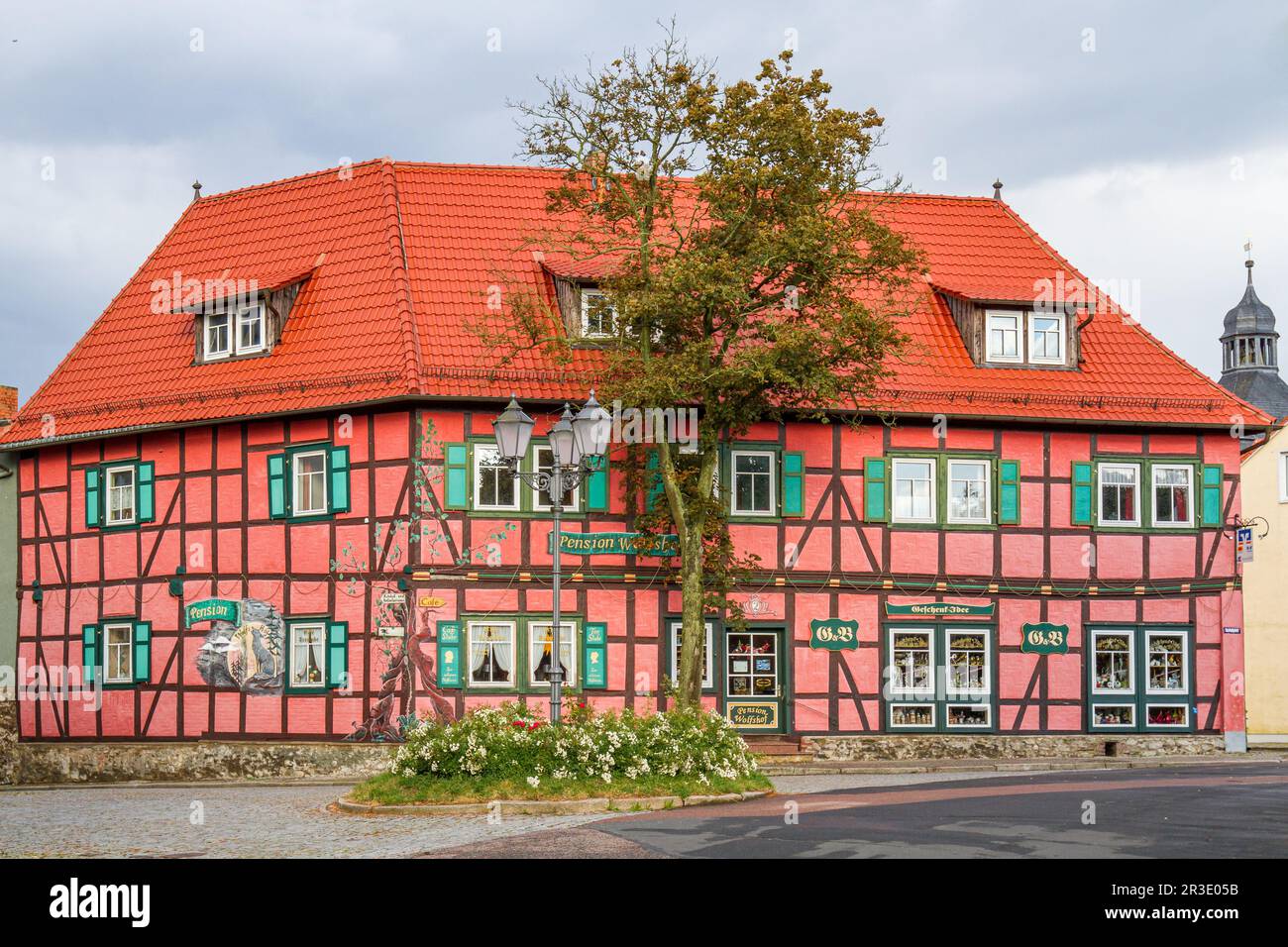 Harzgerode Schloss Harz Stockfoto