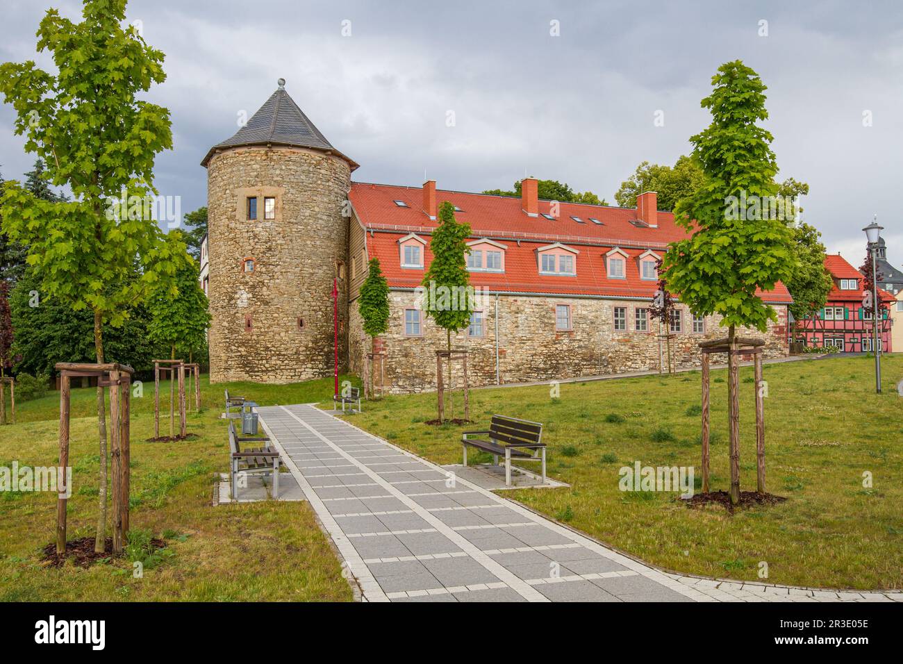 Harzgerode Schloss Harz Stockfoto