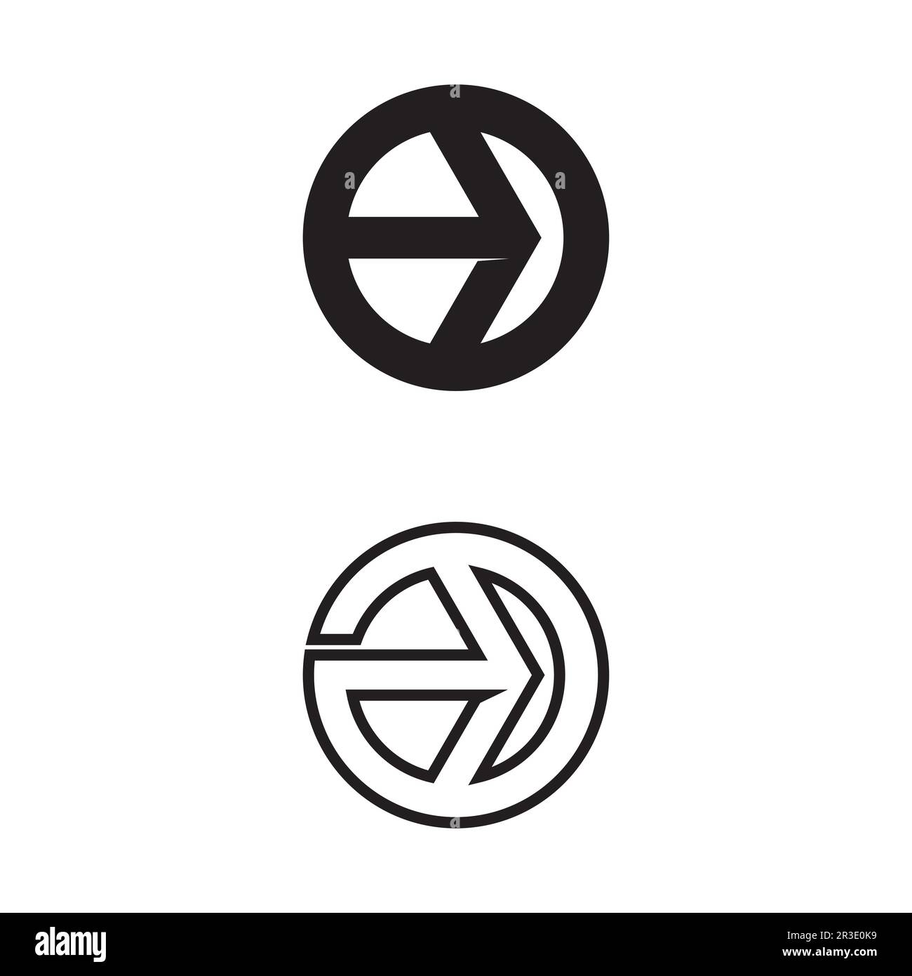Symbol für Pfeil- und schnellere Vektordarstellung Design der Logo-Vorlage Stock Vektor