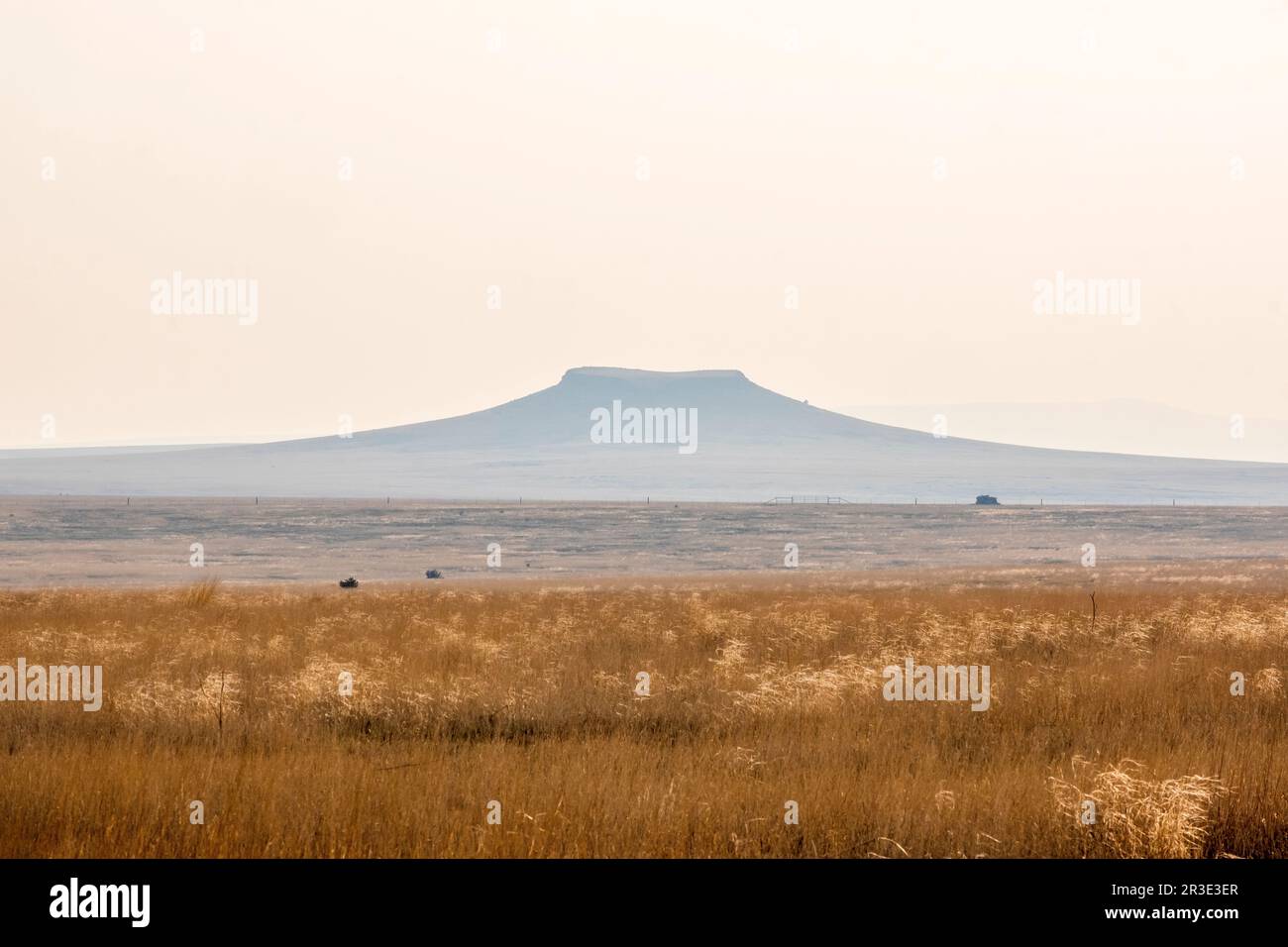 Mesa und Range Country in der Nähe von Clayton, New Mexico, USA Stockfoto