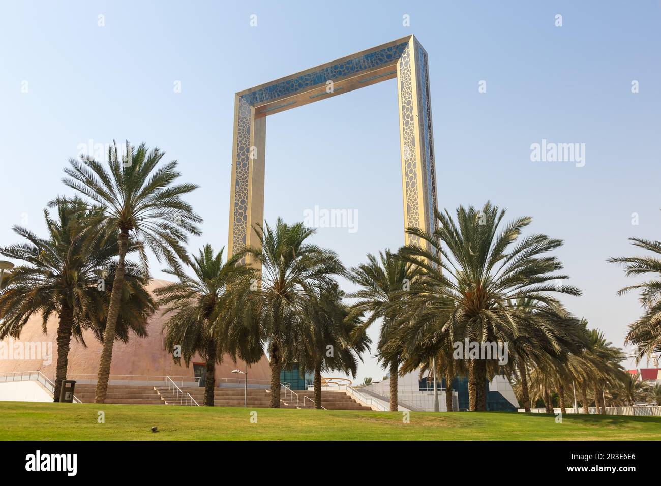 Dubai The Frame Architecture in den Vereinigten Arabischen Emiraten Stockfoto