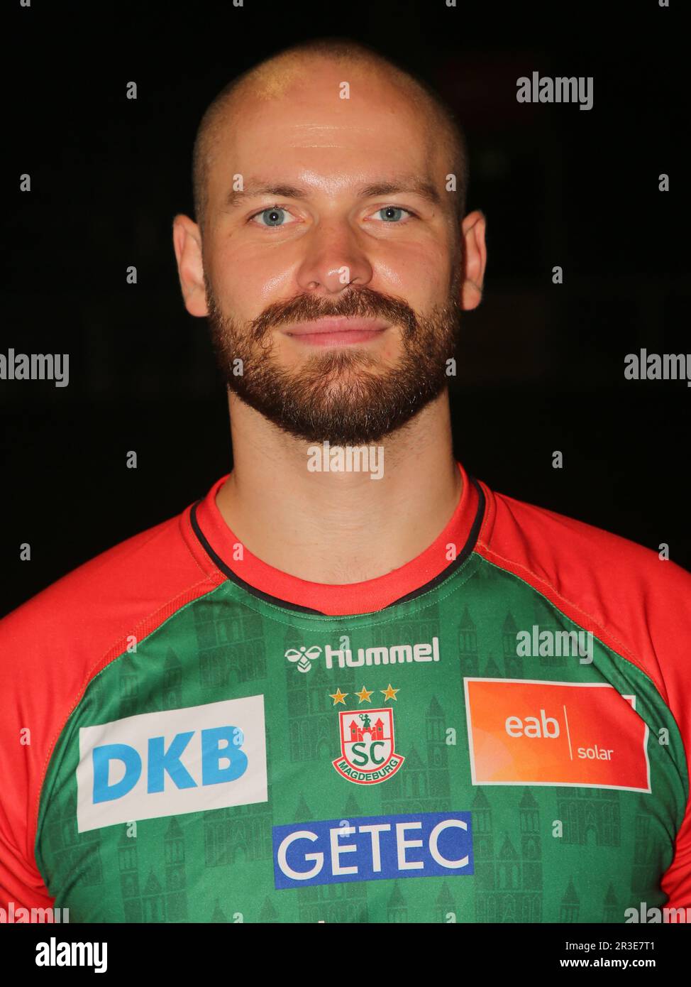 Moritz Preuss SC Magdeburg HBL Liqui Moly Handball-Bundesliga Staffel 2021-22 Stockfoto