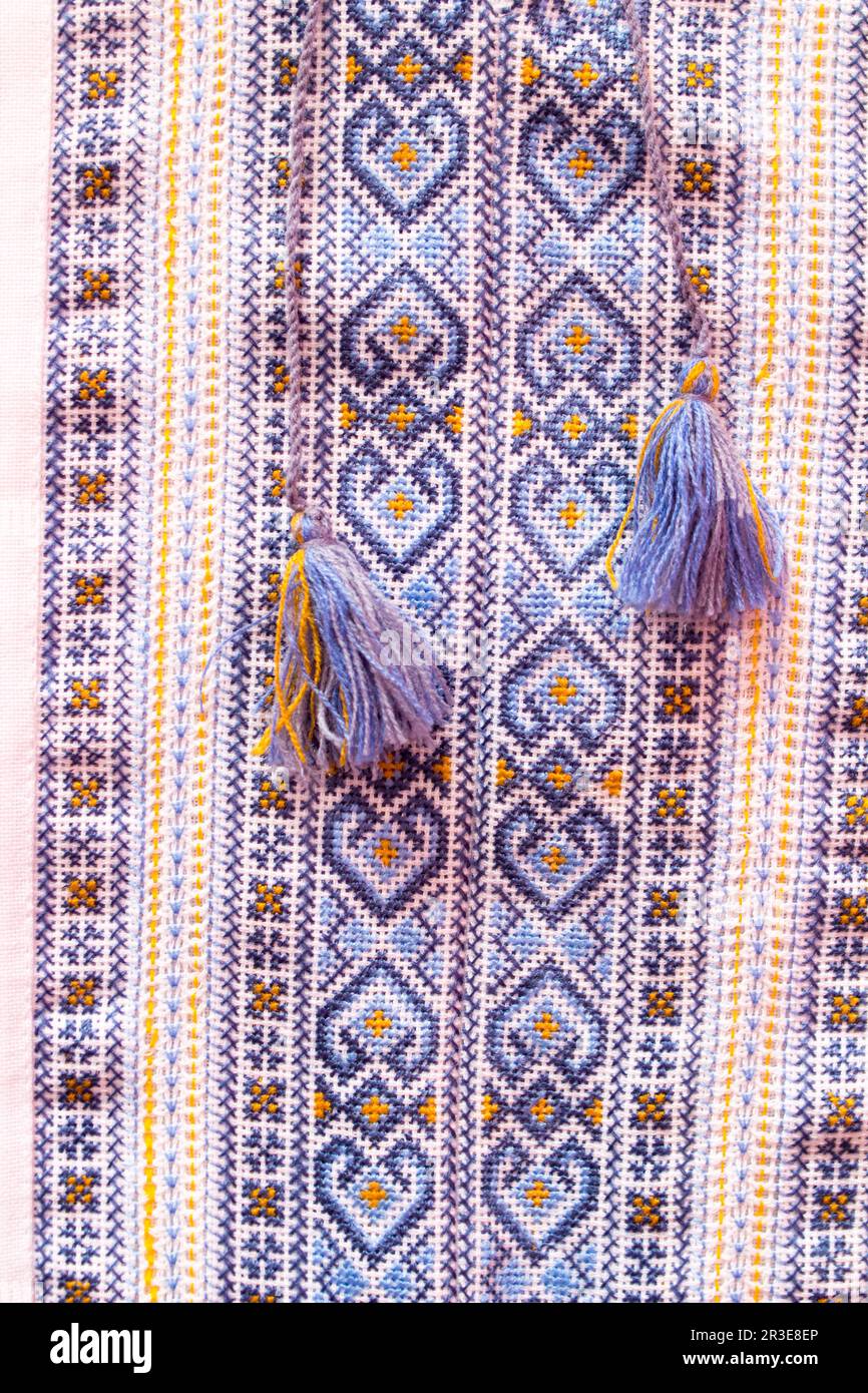 Ukrainische Nationalkleidung. Traditionelles, gesticktes Hemd für Frauen. Stockfoto