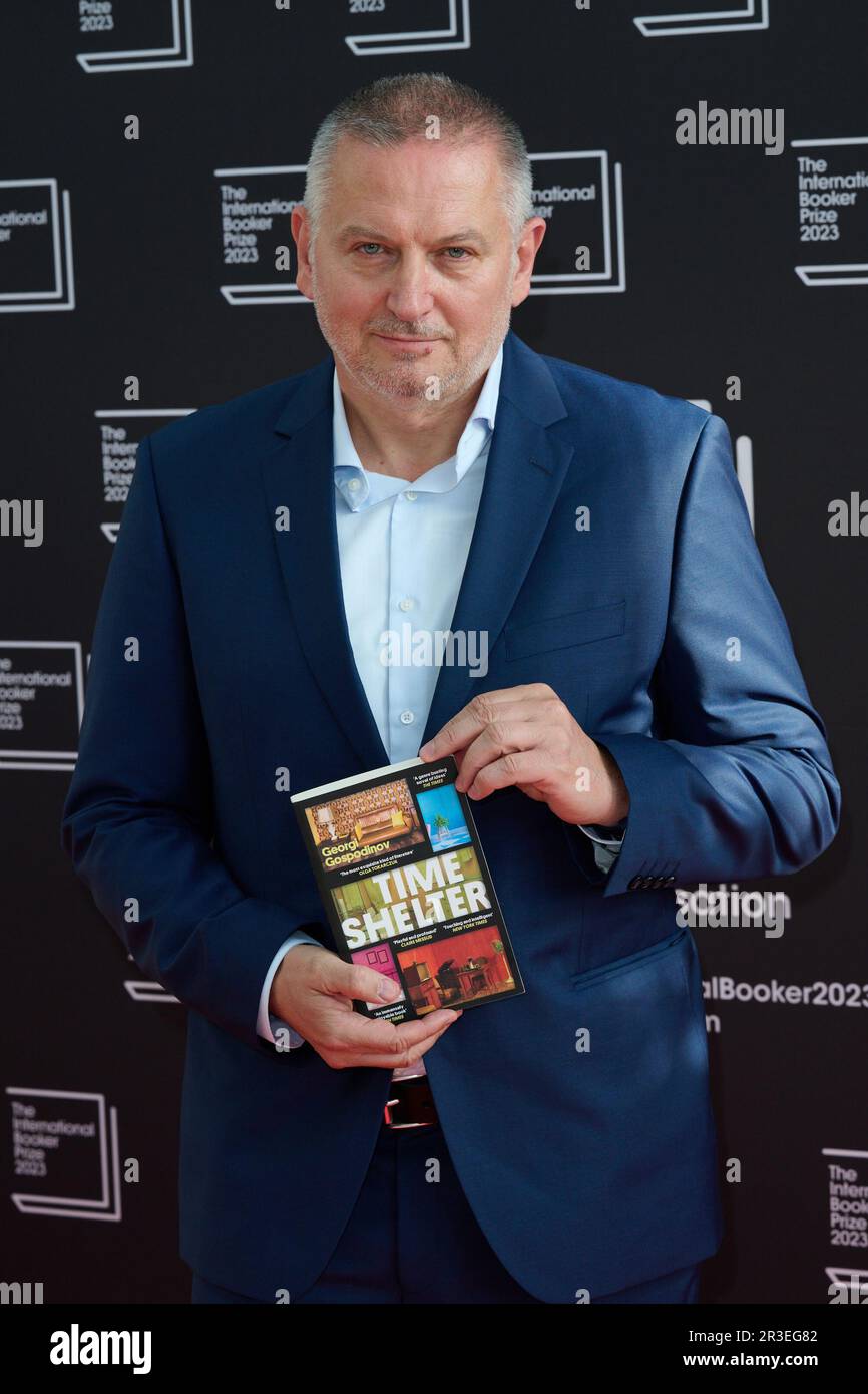 London, Vereinigtes Königreich 23. Mai, 2023 . Georgi Gospodinov wurde bei der internationalen Verleihpreisverleihung 2023 im Sky Garden fotografiert. Kredit: Alan D West/Alamy Live News Stockfoto