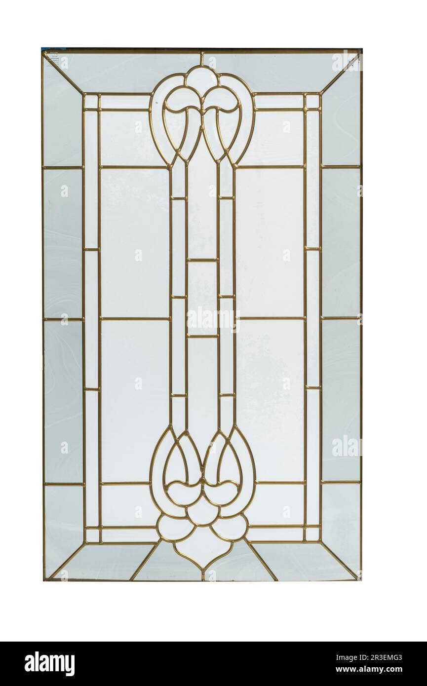 Dekorative Fenster und Türscheiben, USA Stockfoto
