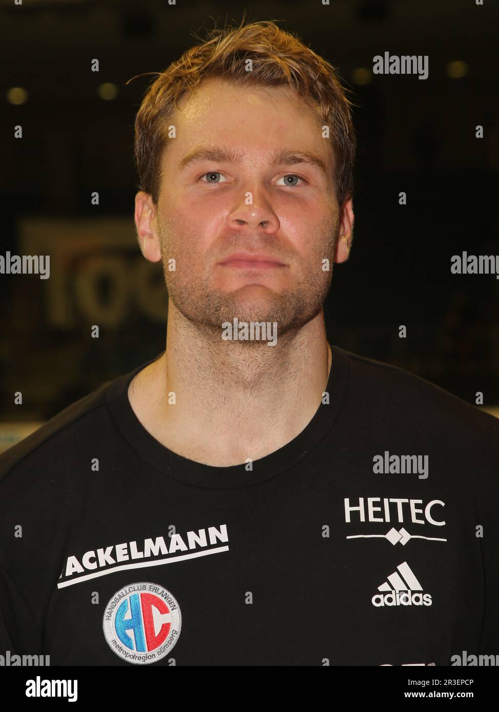 Norwegischer Handballspieler Petter Overby HC Erlangen Liqui Moly HBL Handball Bundesliga Staffel 2021-22 Stockfoto