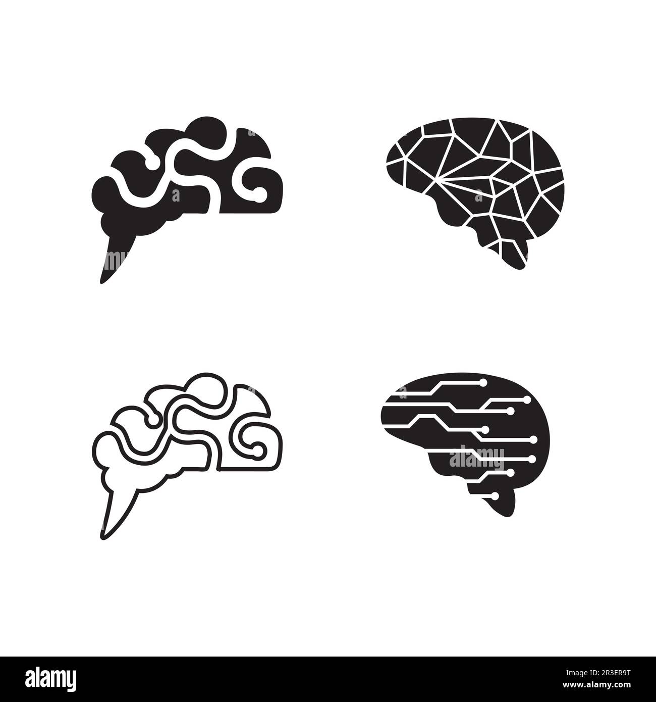 Gesundheit Gehirn Vektor-illustration icon Template Design Stock Vektor