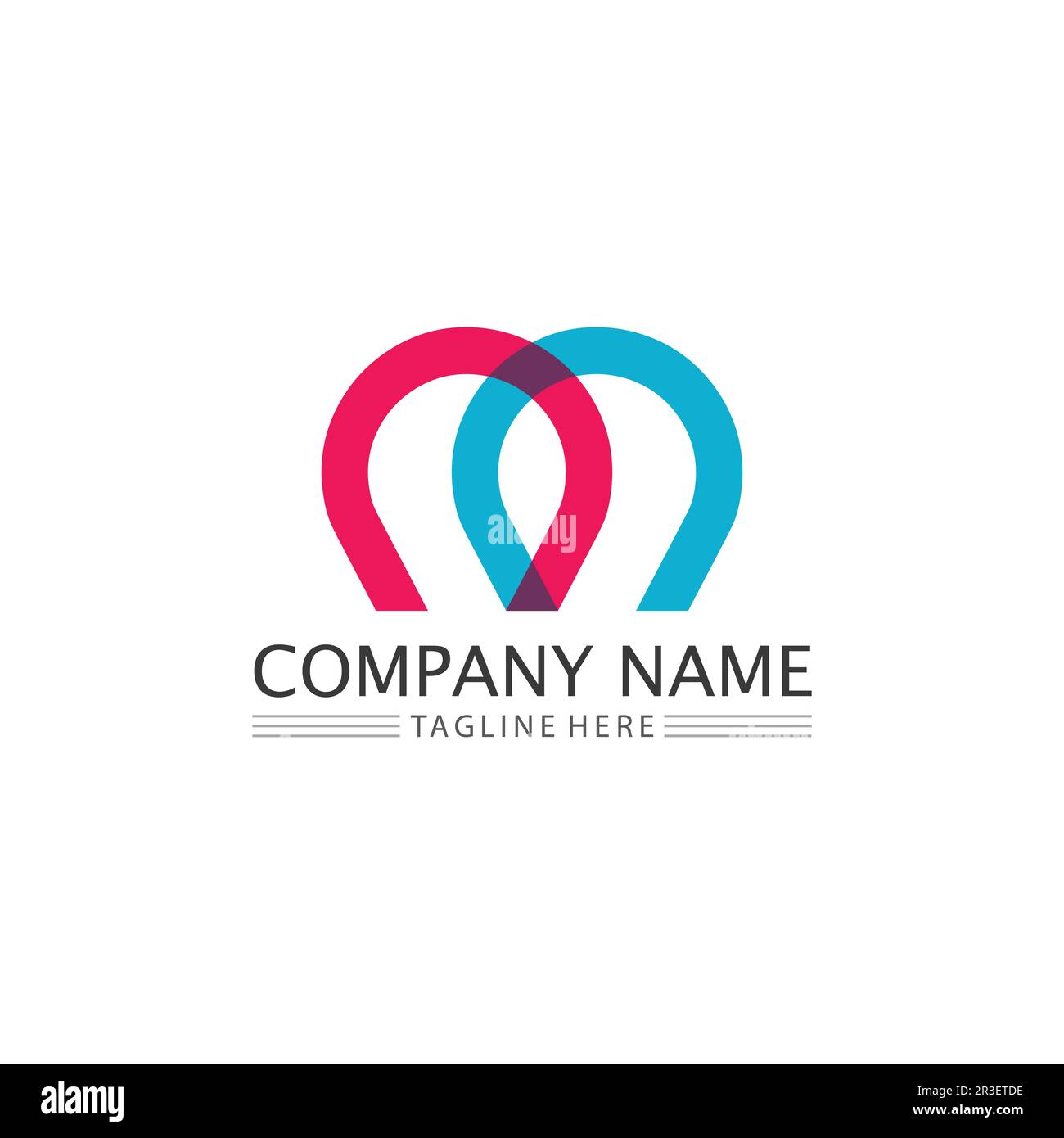 M Letter Logo Vorlage Vektordarstellung Design Logo für Unternehmen und Identität Stock Vektor