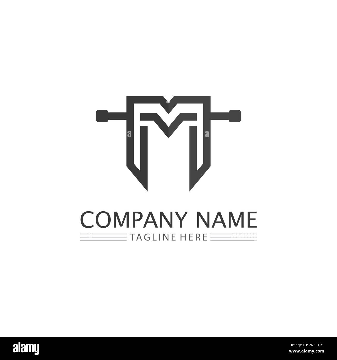 M Letter Logo Vorlage Vektordarstellung Design Logo für Unternehmen und Identität Stock Vektor