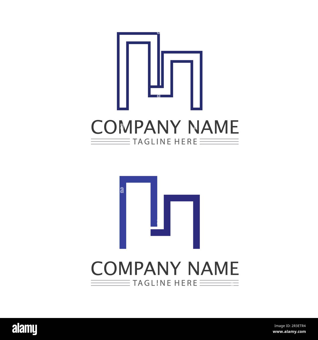 M Letter Logo Vorlage Vektordarstellung Design Logo für Unternehmen und Identität Stock Vektor