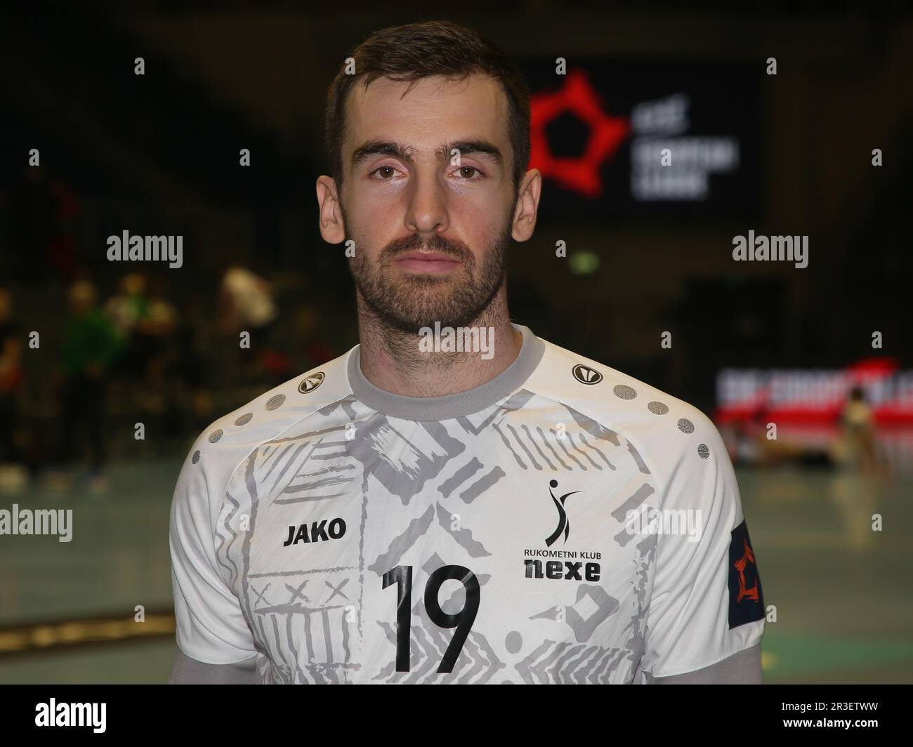 Ivan Vida RK Nexe NaÅ¡ICE Handball EHF Europäische Liga Staffel 2021-22 SC Magdeburg - RK Nexe NaÅ¡ICE Stockfoto