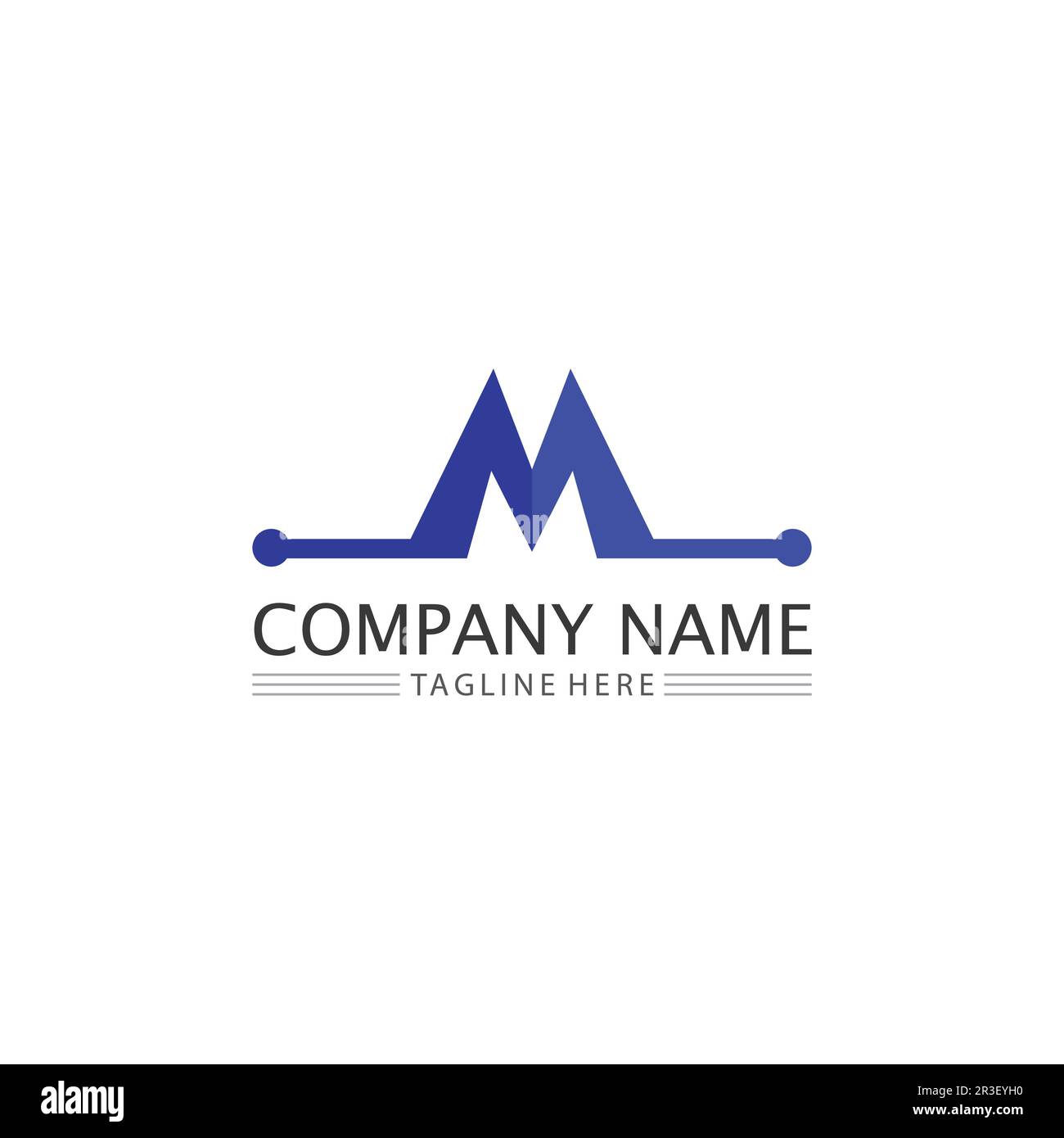 M Letter Logo Vorlage Vektordarstellung Design Logo für Unternehmen und Identität Stock Vektor