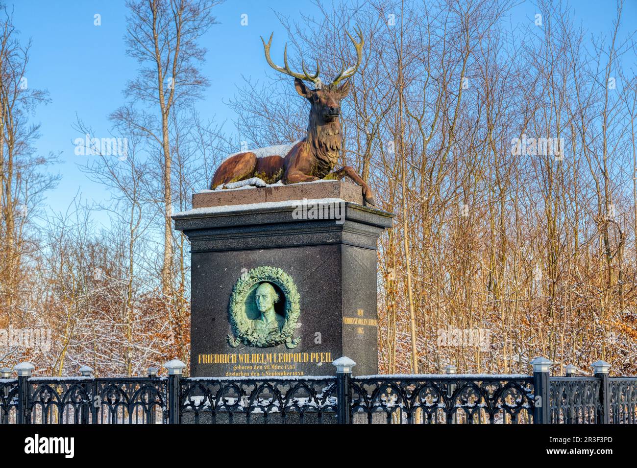 Winterwanderung in den Harzer Bergen Bodetal Friedrichsbrunn Thale Stockfoto