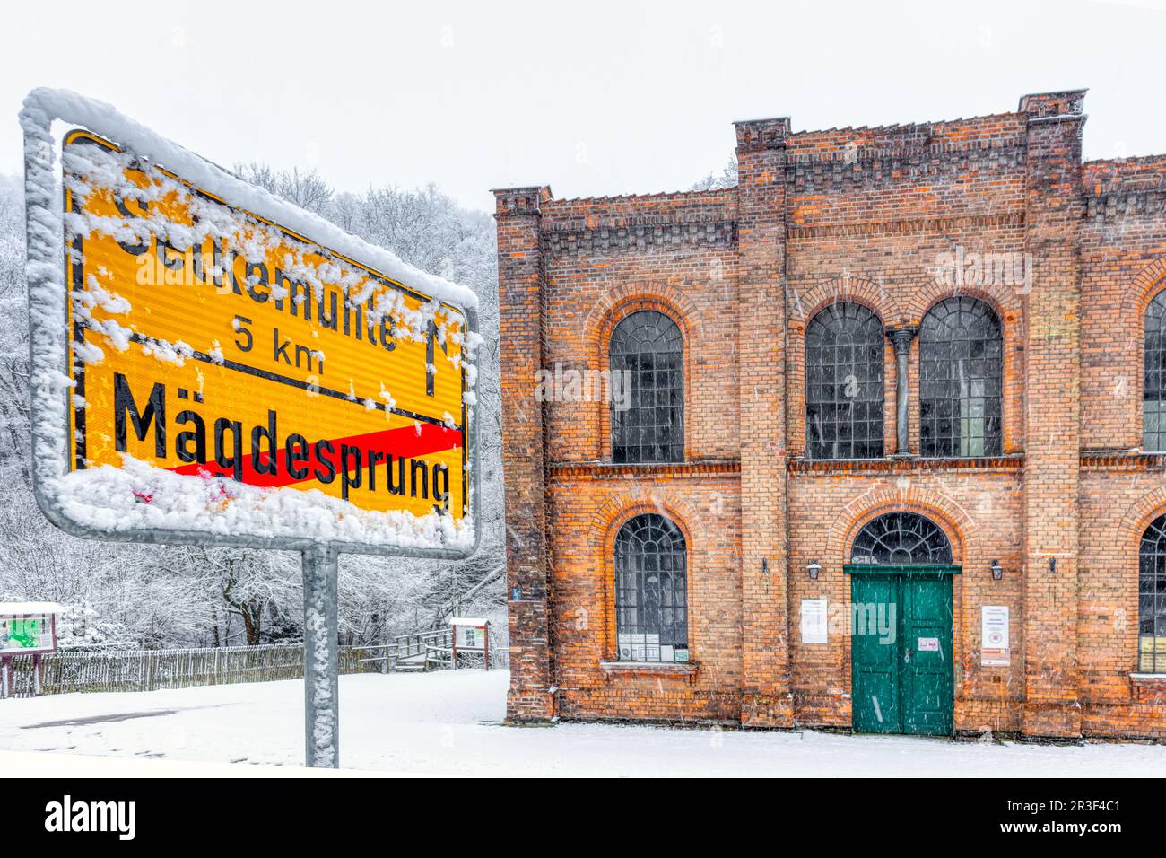 Stadt Harzgerode, Region Selketal Harz Stockfoto