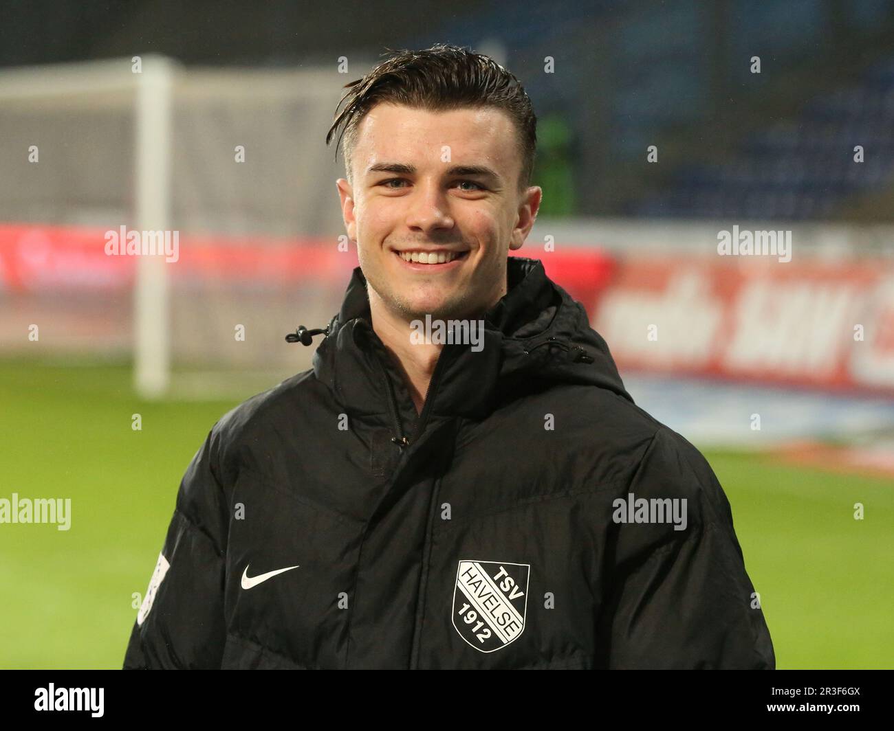 Leon Damer TSV Havelse DFB 3. Liga Saison 2021-22 22. Spieltag 1. FC Magdeburg - TSV Havelse Stockfoto