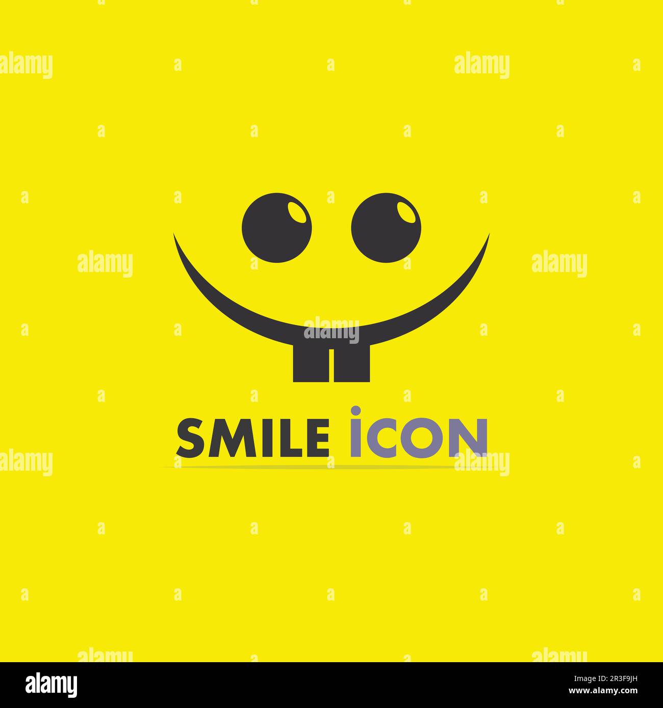 Smile Icon, Smile, Logo Vector Design Happy Emoticon Business, lustiges Design und Vector Emoji Happy Stock Vektor