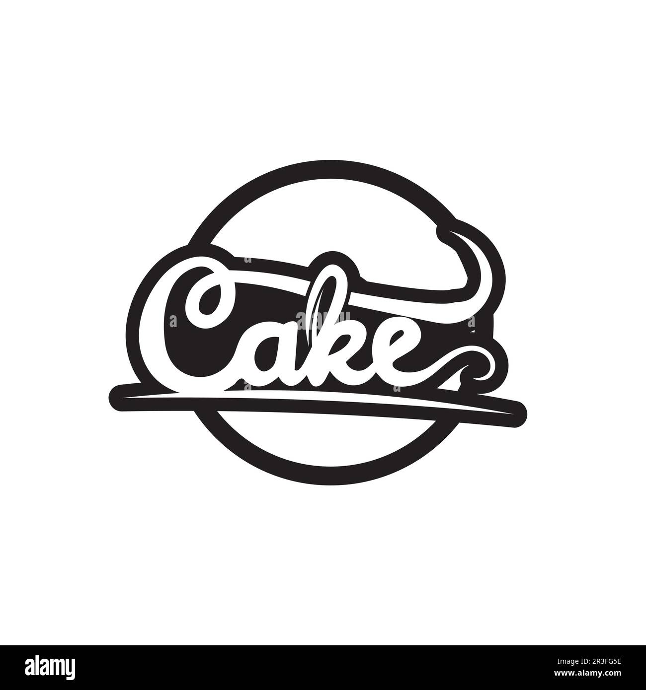 Das „Cakes and Bakery“-Logo entwirft Food-Vektor, Brotvektor und Symbol- und Icon-Food Stock Vektor