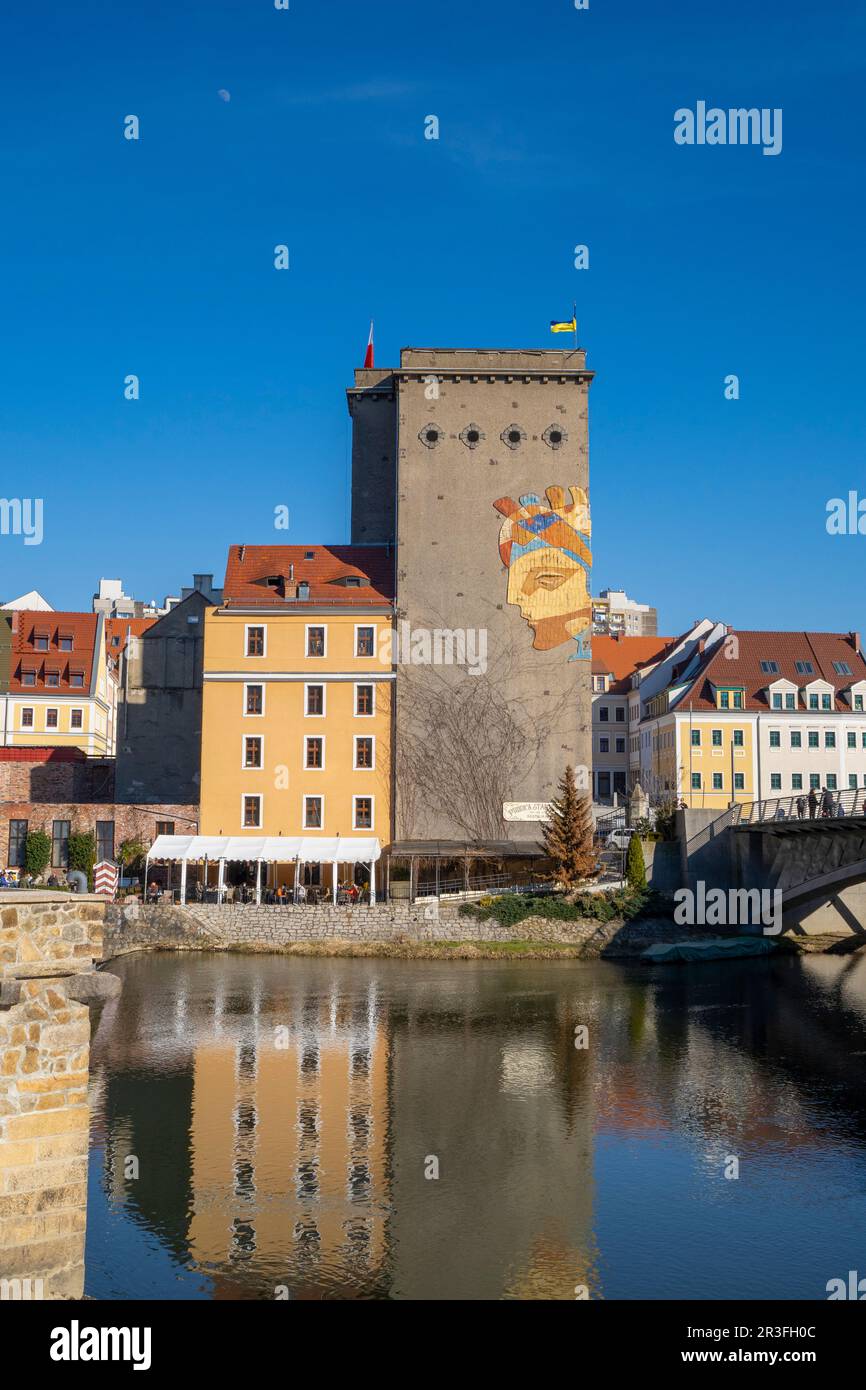 Old Town Brewery von Zgorzelec Stockfoto