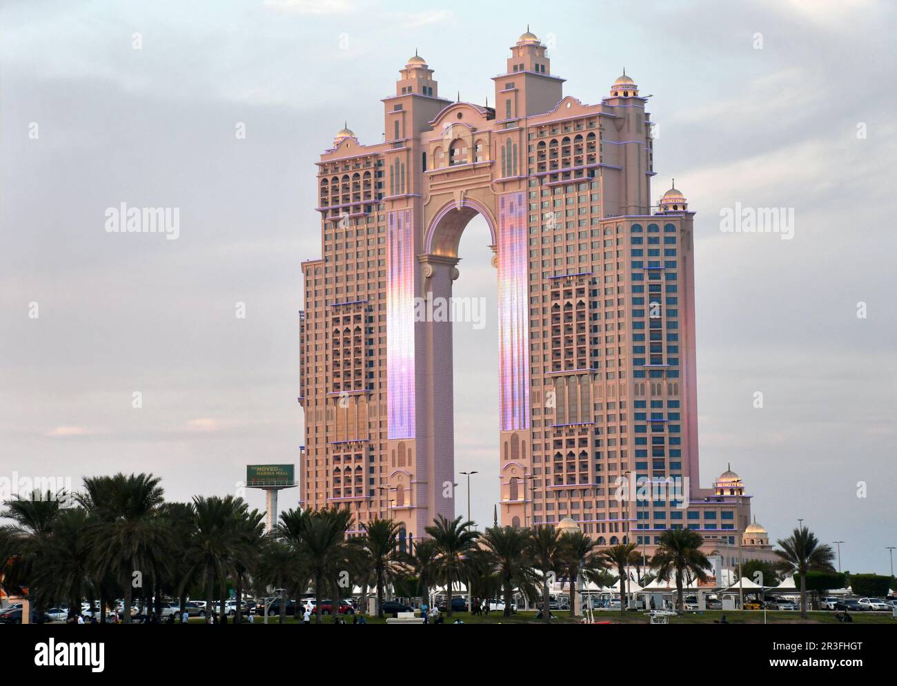 Yachthafen Abu Dhabi. Das rixos Hotel Stockfoto