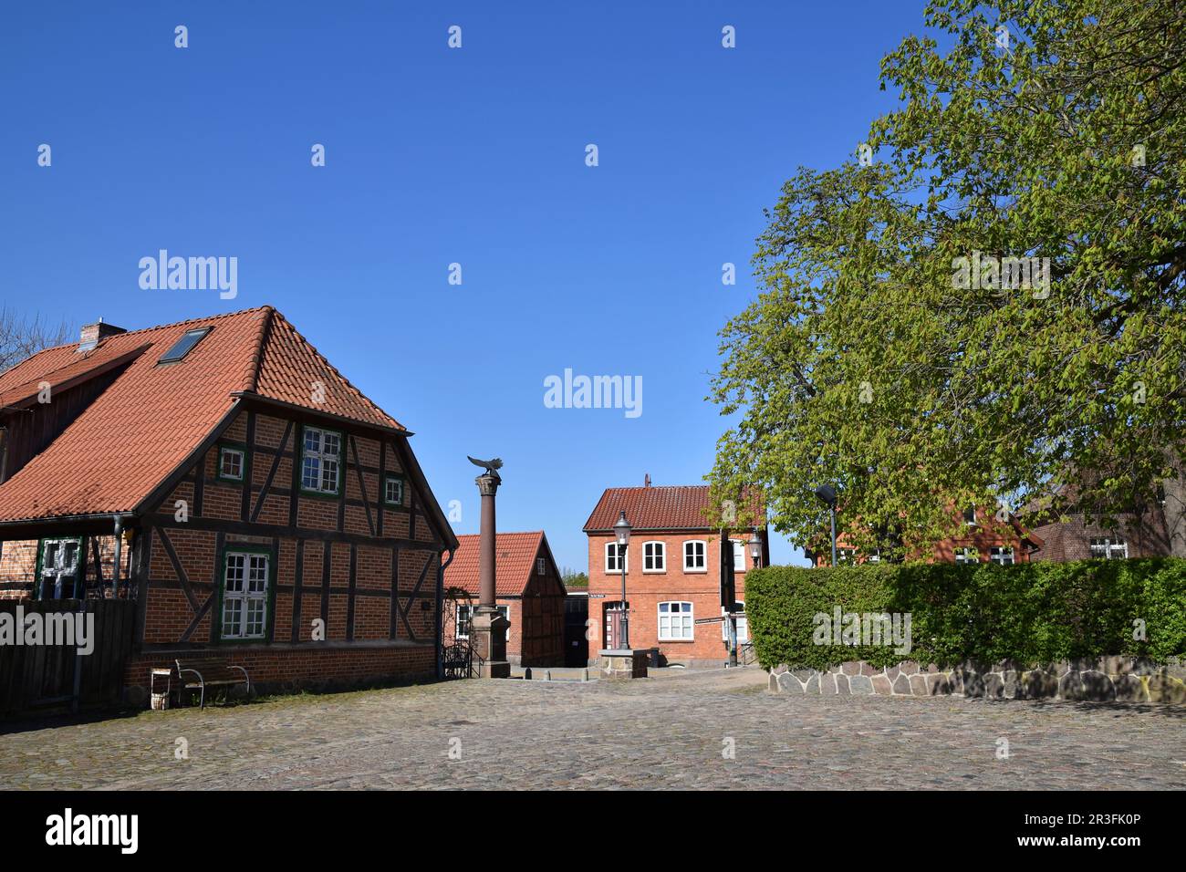 Witwenhaus der Gemeinde SchÃ¶nberg (Mecklenburg) Stockfoto