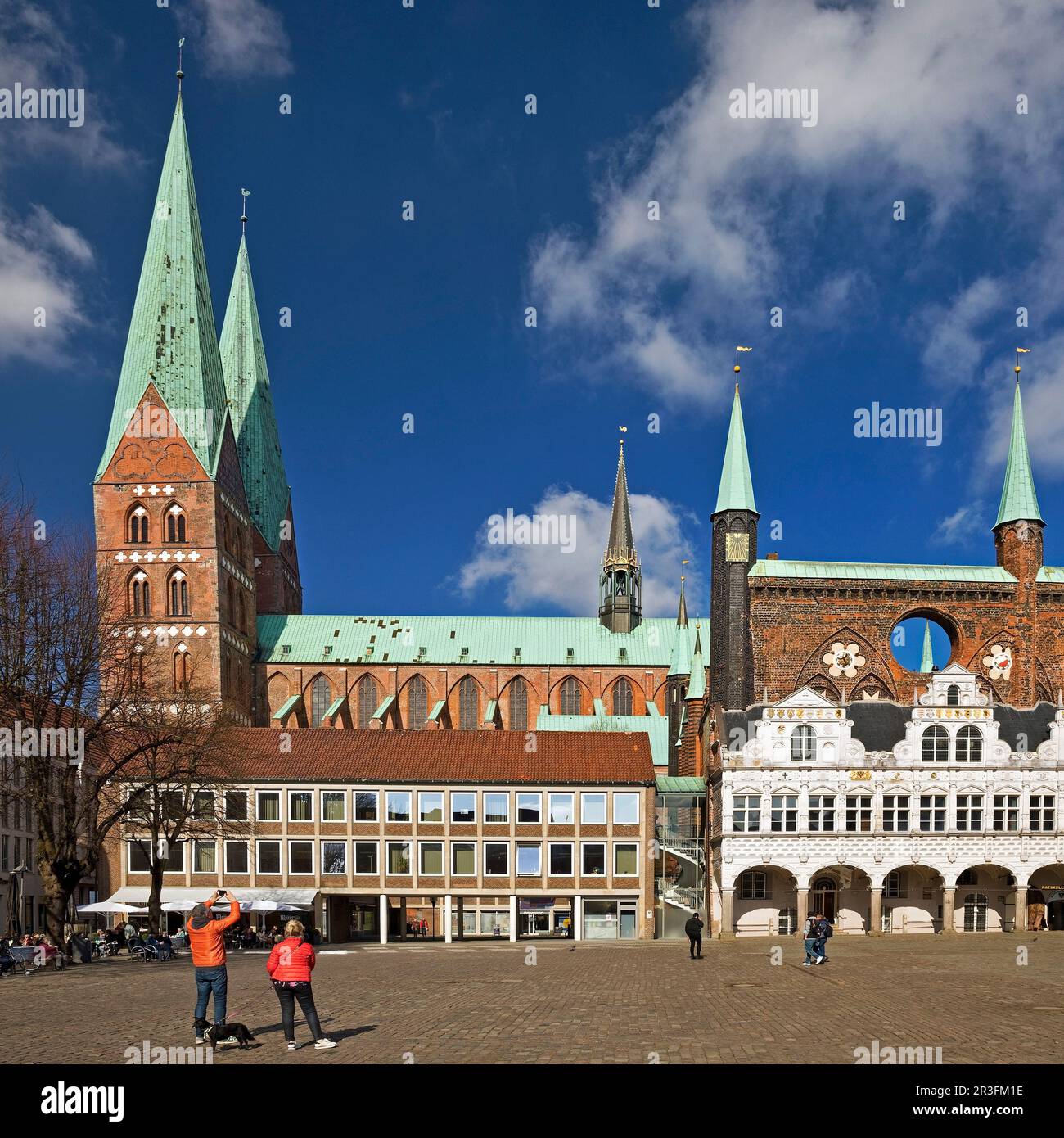 Markt mit Marienkirche und Rathaus Lübeck, Altstadt, Lübeck