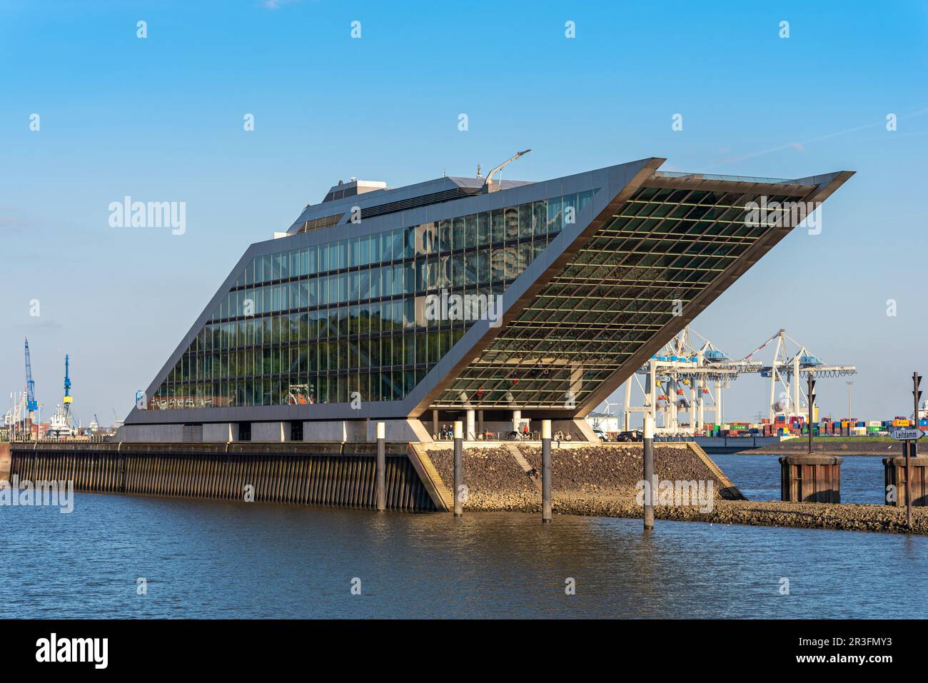 Das Hafengebiet im alten Fischereihafen von Hamburg Altona Stockfoto