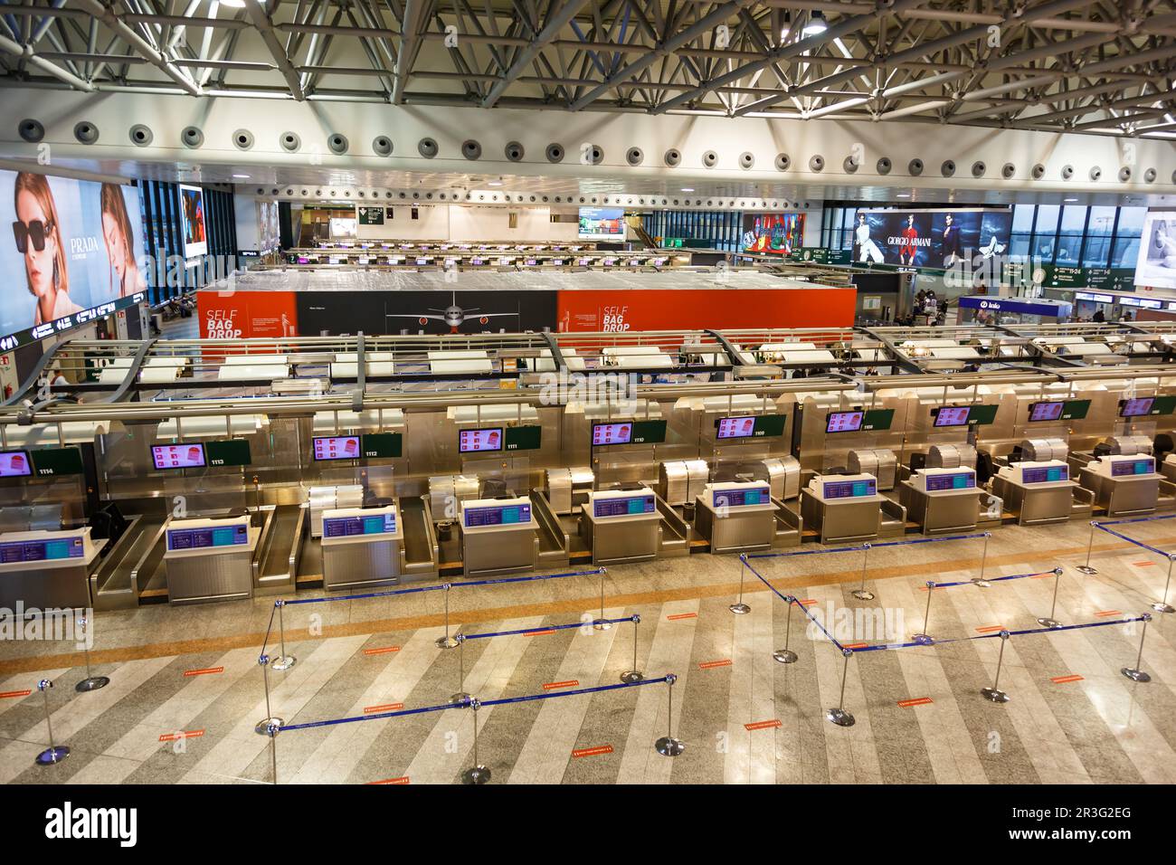 Flughafen Mailand Mailand Malpensa MXP Flughafen Terminal 1 in Italien Stockfoto