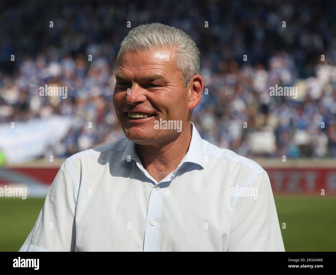 FSA-Präsident Holger Stahlknecht DFB 3. Liga Fußballsaison 2021-2022 37. Spieltag 1. FC Magdeburg - TSV 1860 München Stockfoto