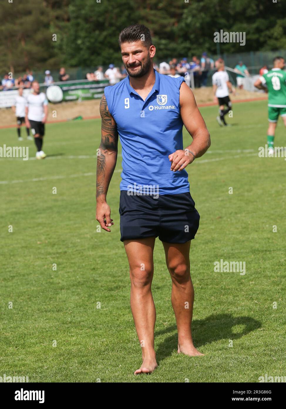 Kai BrÃ¼nker (1. FC Magdeburg) -DFB DFL Fußball 2. Bundesliga Staffel 2022-2023 Testspiel GrÃ¼n Weiss Ilsenburg gegen 1. FC Mag Stockfoto