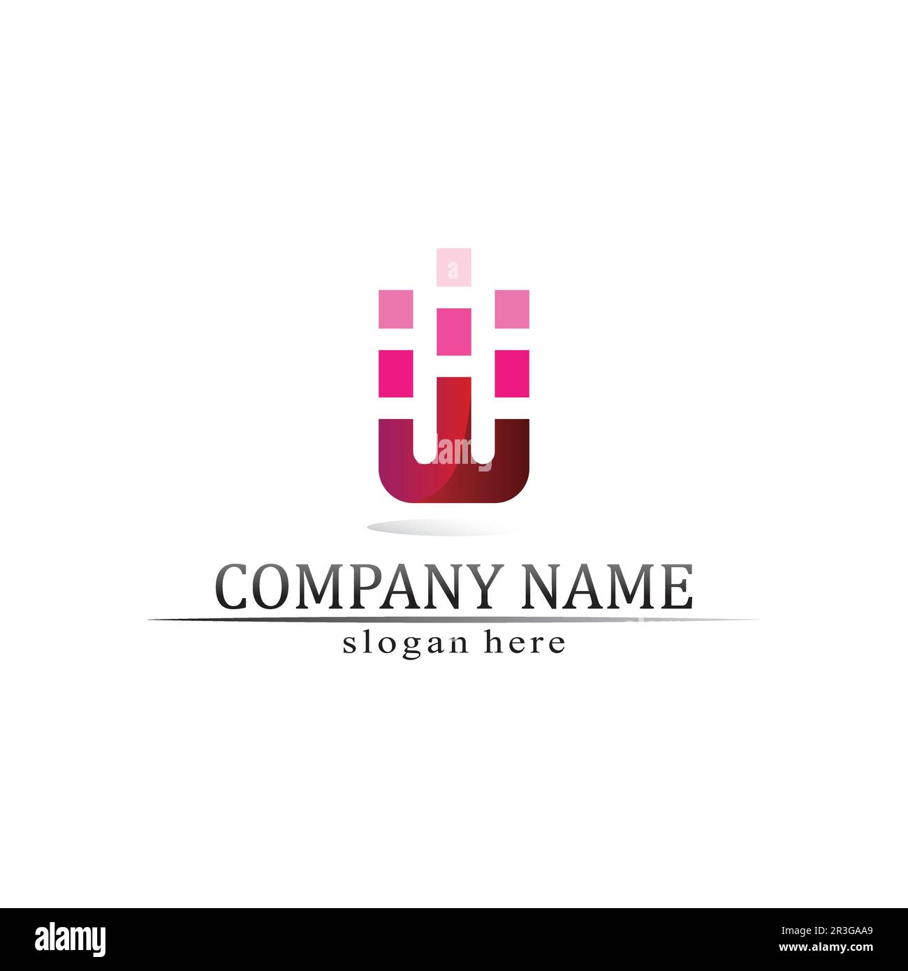 Schallwellen Vector Illustration Design Template Stock Vektor