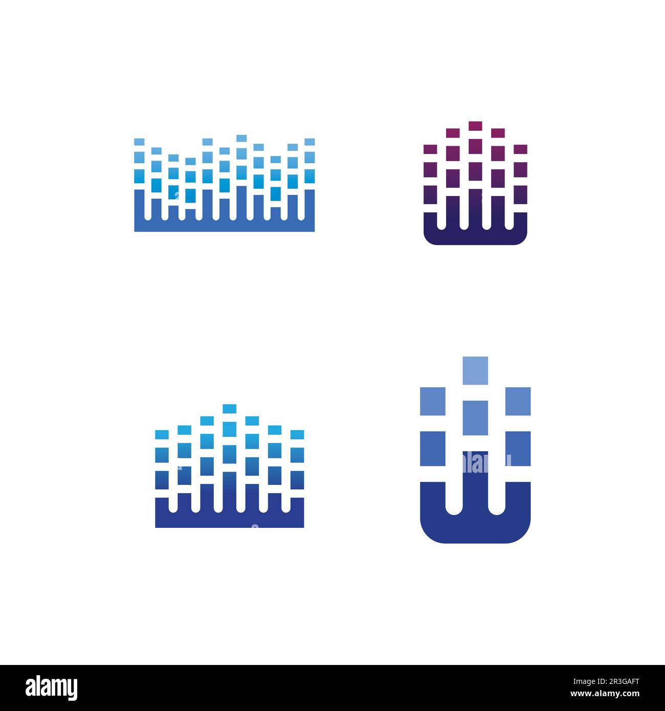 Schallwellen Vector Illustration Design Template Stock Vektor