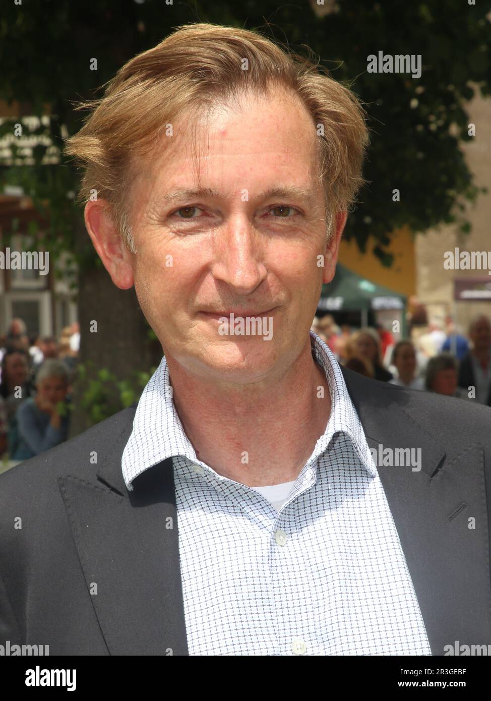 Gerhard SchÃ¶ningh Eigentümer der Rennbahn Hoppegarten Berlin auf der Rennbahn Magdeburg 09.07.2022 Stockfoto