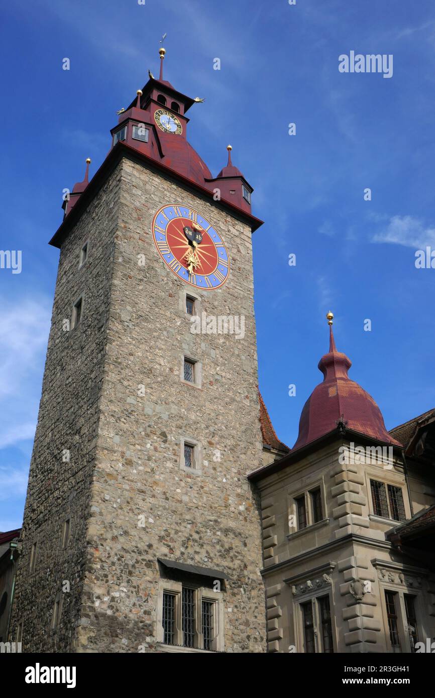 Das Rathaus Von Luzern Stockfoto
