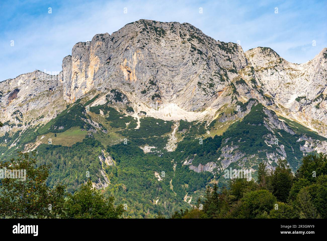 Die Berchtesgaden-Alpen sind eine Hochgebirgsregion im Süden Bayerns Stockfoto