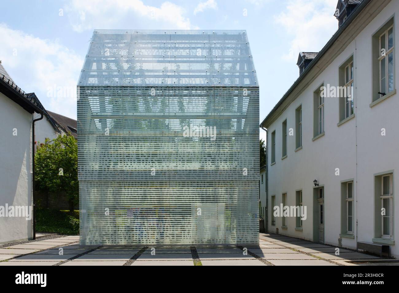 Glasgebäude, Museum und Veranstaltungszentrum Stockfoto