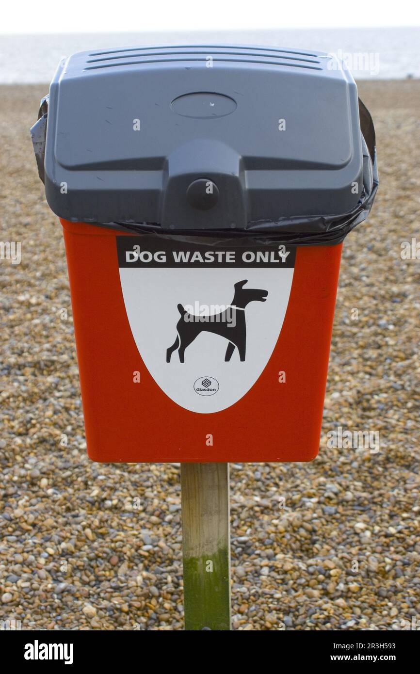 Hund-Abfallbehälter Stockfoto