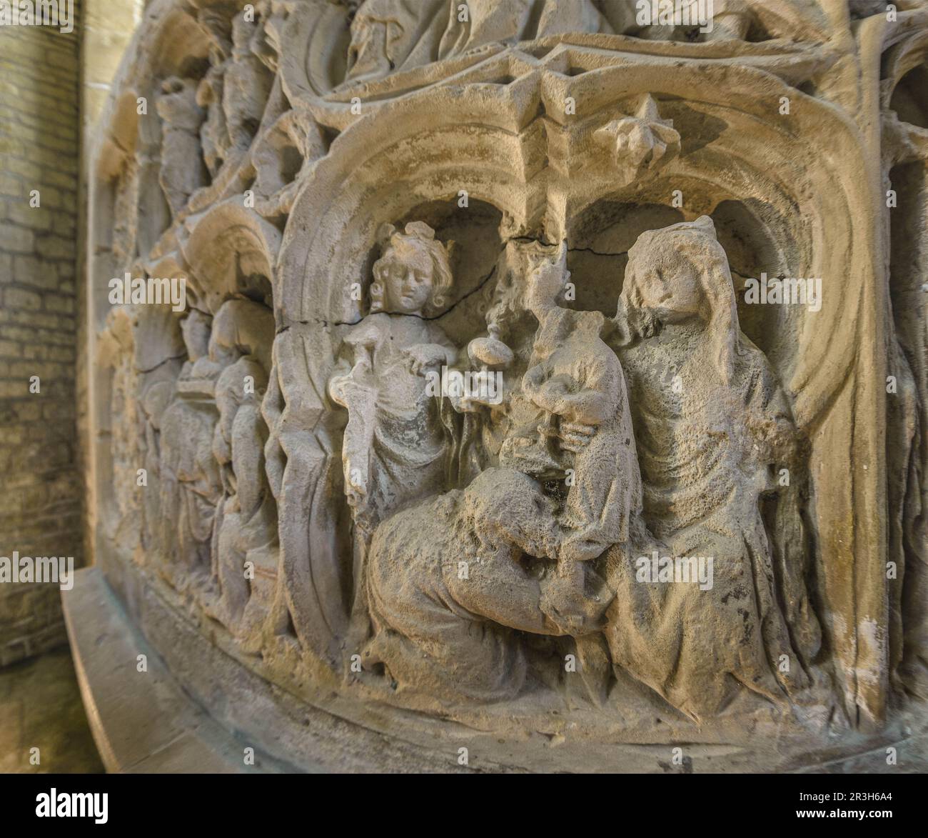 FRANKREICH. BURGUNDER. COTE-D'OR (21) MONTBARD. DIE ABTEI VON FONTENAY (16. JAHRHUNDERT), DIE VON DER UNESCO ZUM WELTKULTURERBE DER MENSCHHEIT ERKLÄRT WURDE Stockfoto