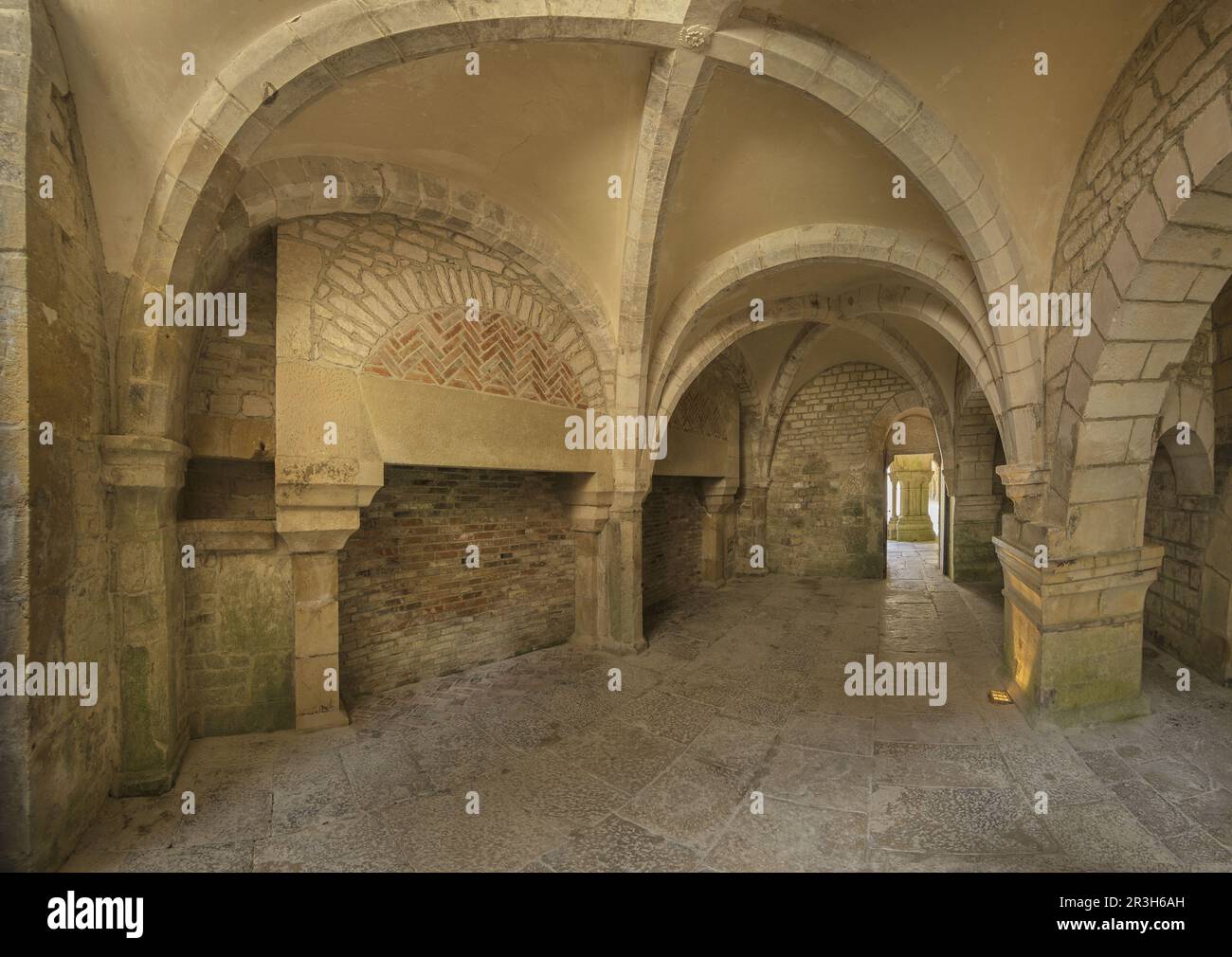 FRANKREICH. BURGUNDER. COTE-D'OR (21) MONTBARD. DIE ABTEI VON FONTENAY (16. JAHRHUNDERT), DIE VON DER UNESCO ZUM WELTKULTURERBE DER MENSCHHEIT ERKLÄRT WURDE Stockfoto