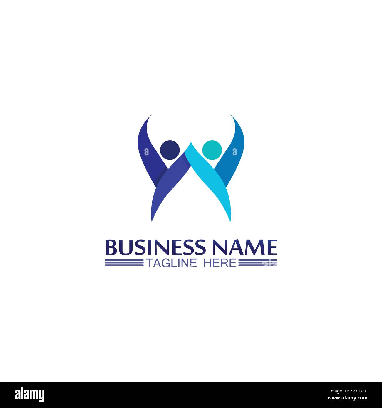 Erfolgreich Logo Team Work Marke und Business Logo, Vector Community, Unity farbenfroh und Freundschaft, Partner Teamwork Pflege Logo Stock Vektor