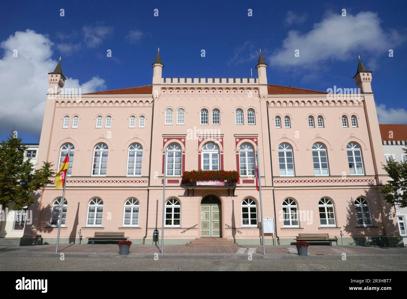 Das Sternberger Rathaus in Mecklenburg-Vorpommern Stockfoto