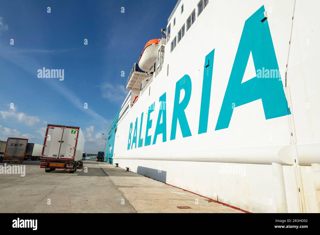 Ferry de Balearia, Mallorca, Balearen, Spanien. Stockfoto